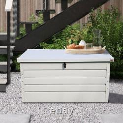 Garden Storage Box Container Tool Cushion Utility Chest Shed Lockable Outdoor