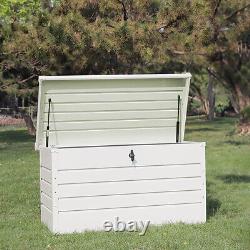 Garden Storage Box Container Tool Cushion Utility Chest Shed Lockable Outdoor