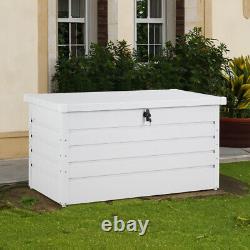 Garden Storage Box Container Tool Cushion Utility Chest Shed Lockable Outdoor