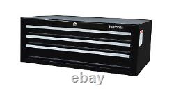 Halfords 3 Drawer Tool Middle Chest Black Brand New