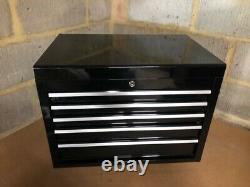 Halfords 5 Drawer Top Box Tool Chest Black 575255 Superb Condition