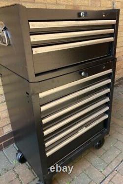 Halfords Advanced Tool Chest & Cabinet 3+6 Drawers BLACK RRP £430 Heavy Duty