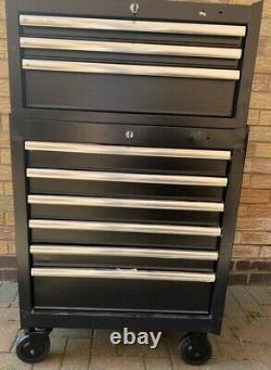 Halfords Advanced Tool Chest & Cabinet 3+6 Drawers BLACK RRP £430 Heavy Duty