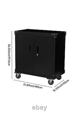 Heavy Duty Tool Chest Box Trolley Cabinet on Wheels Workshop Garage Storage Cart