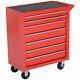 Heavy Duty Tool Chest Portable Workshop Storage Cart Drawers Trays Lockable Red