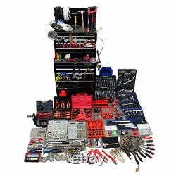 Hilka 1730 Piece Professional Mechanics Tool Kit with 15-Drawer Tool Chest