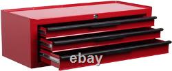 Hilka Heavy Duty 3 Drawer Add-on Tool Chest BBS, Alloy Steel, Red