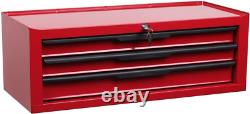 Hilka Heavy Duty 3 Drawer Add-on Tool Chest BBS, Alloy Steel, Red