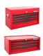 Hilka Tool Chest 3 + 6 Drawer Red Metal Garage Tools Storage Box Toolbox Cabinet
