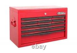 Hilka Tool Chest 9 drawer red steel metal garage tools storage cabinet box unit