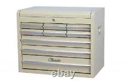 Hilka Tool Chest 9 drawer retro classic car cream beige storage box cabinet