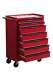 Hilka Tool Chest Trolley 7 Drawer Red Metal Storage Roller Roll Cabinet Box Cab