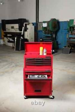 Hilka Tool Chest Trolley 8 drawer red metal storage roller roll cab cabinet box