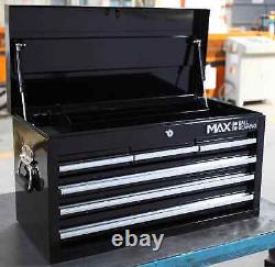 Hilka Tool Chest black steel metal garage tools storage toolbox box cabinet unit
