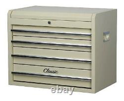 Hilka Tool Chest classic car cream 4 drawer metal tools storage box cabinet unit