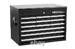 Hilka Tool Chest professional 12 drawer black steel metal storage box cabinet