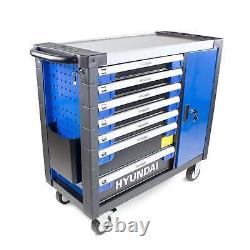 Hyundai 305 Piece 7 Drawer Caster Mounted Roller Premium Tool Chest Cabinet With