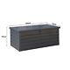 L/xl Galvanised Steel Garden Storage Box Chest Utility Box Shed Tools Waterproof