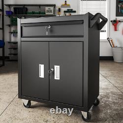 Large Metal Tool Chest Box Cabinet Roller Storage Tool Cart Ball Bearing Slides