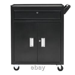 Large Tool Chest on Wheels Lockable Tools Trolley Ball Bearing Runners Cabinet