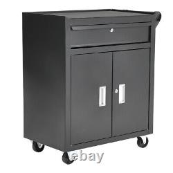 Large Tool Chest on Wheels Lockable Tools Trolley Ball Bearing Runners Cabinet