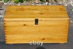 Large Vintage Apprentice Piece Pine Wood Carpenter's Tool Chest Tool Box Trunk