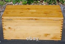 Large Vintage Apprentice Piece Pine Wood Carpenter's Tool Chest Tool Box Trunk