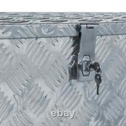 Lockable Storage Boxes Aluminium Tool Cabinet Organiser Trailer Chest Multi Size