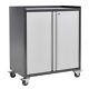 Metal Garage Workbench Tool Storage Cabinet Lockable Tool Trolley Cupboard Cart