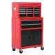 Metal Tool Cabinet On Wheels With 6 Drawers Pegboard Top Chest & Roller Cabinet