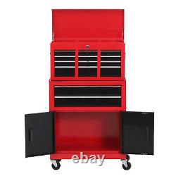 Metal Tool Storage Cabinet on Wheels Tools Cupboard Chest Box Garage Workshop UK