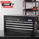 Metal Top Chest Tool Box Garage Workshop Storage Organiser Cabinet Six Drawers