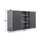 Metal Wall Mount Hanging Standing Tool Box Garage Storage Cupboard Chest Cabinet