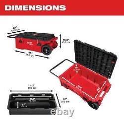 Milwaukee PACKOUT Rolling Tool Chest 38 in. Lockable Weatherproof Resin Red