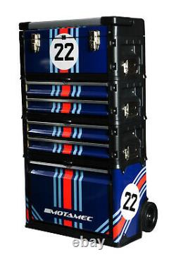 Motamec Modular Tool Box Trolley Mobile Cart Cabinet Chest C41H Martini Racing
