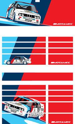 Motamec PRO94 Tool Chest BMW Racing E30 M3 DTM Magnetic Sticker Decal Set