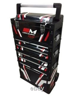 Motamec Racing BLACK Modular Tool Box Trolley Mobile Cart Cabinet Chest C41H
