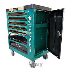 Nurnberg Tool Chest Trolley With 7 Drawers EMPTY Green/Black New