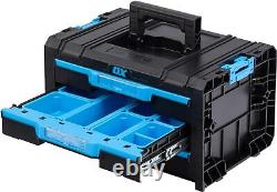 OX TOOLTREK Trade 2 or 3 Drawer Tool Box, Tool Chest With Carry Handle