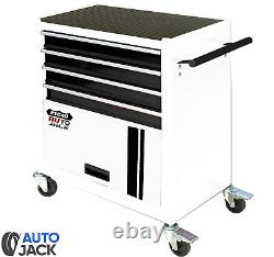 Portable Roll Cab 4 Drawer Steel Tool Storage Chest Autojack Garage Cabinet