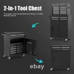 Pro BLACK TOOLS AFFORDABLE STEEL CHEST TOOL BOX ROLLER CABINET 5 DRAWERS
