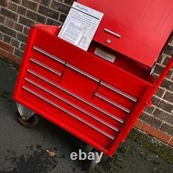 RARE Snap On Tools 26 Mobile Dog Box Tool Box Rolling Road Chest Cart 8-Drawer