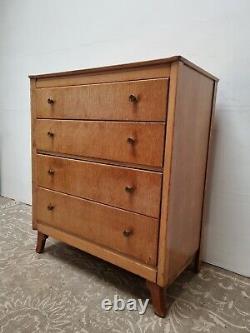 Retro chest of drawers Lebus 1960s Mid century Oak vintage Scandi DELIVERY