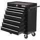 Roller Tool Cabinet Storage 7 Drawer Toolbox Tool Chest Trolley With Wheel Black