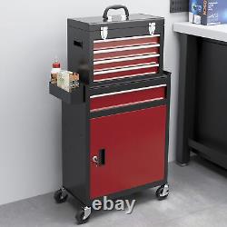 Rolling Tool Cabinet with 5 Drawers Lockable Cabinet Tool Chest&Roller Cabinet