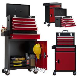 Rolling Tool Cabinet with 5 Drawers Lockable Cabinet Tool Chest&Roller Cabinet