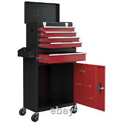 Rolling Tool Cabinet with 5 Drawers Lockable Cabinet Tool Chest&Roller Cabinet