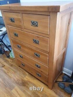 Rustic Oak Chest Of Drawers
