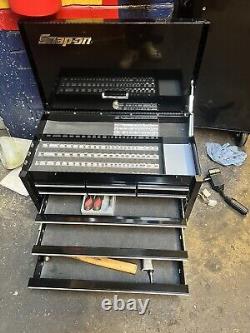 SNAP ON tool box chest used black