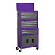 Sealey Ap2200bbcpstack Topchest, Mid-box Tool Chest & Rollcab 9 Drawer Stack P
